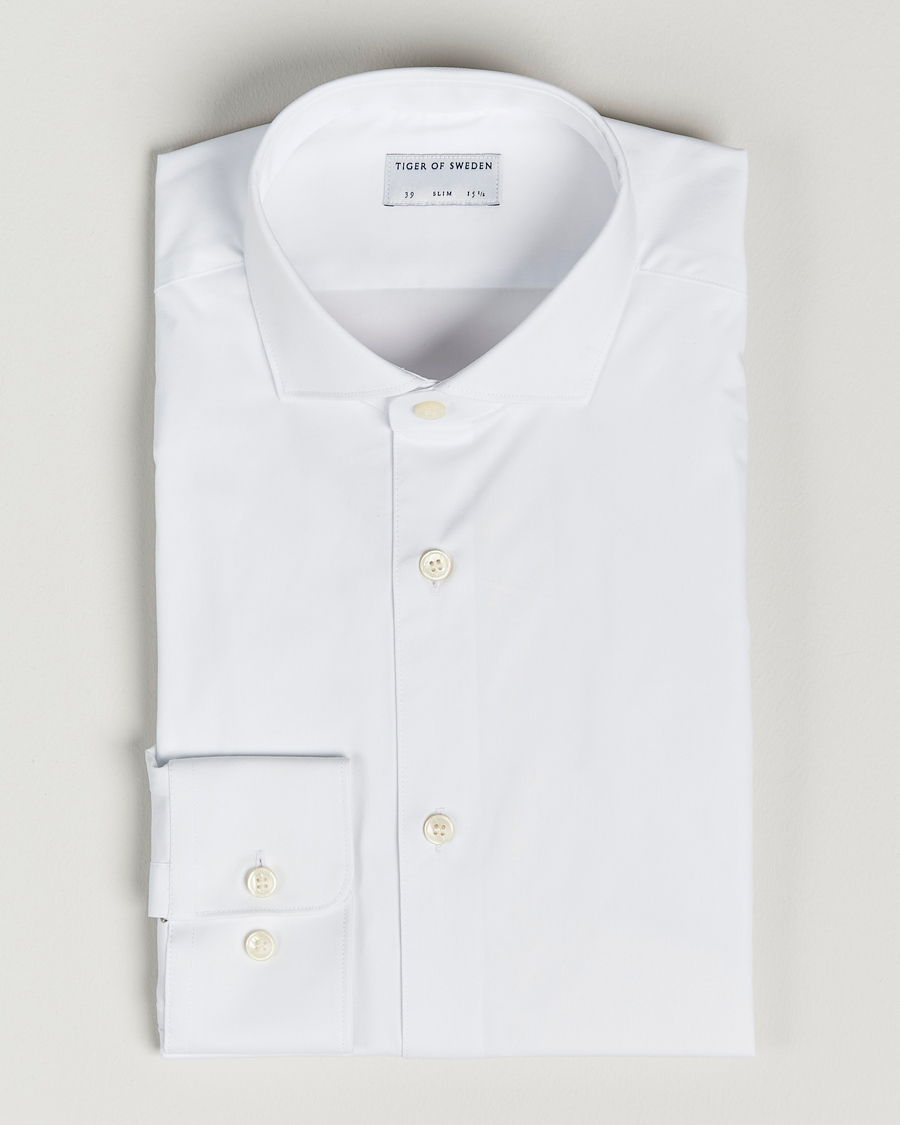 Herre | Skjorter | Tiger of Sweden | Farell 5 Stretch Shirt White