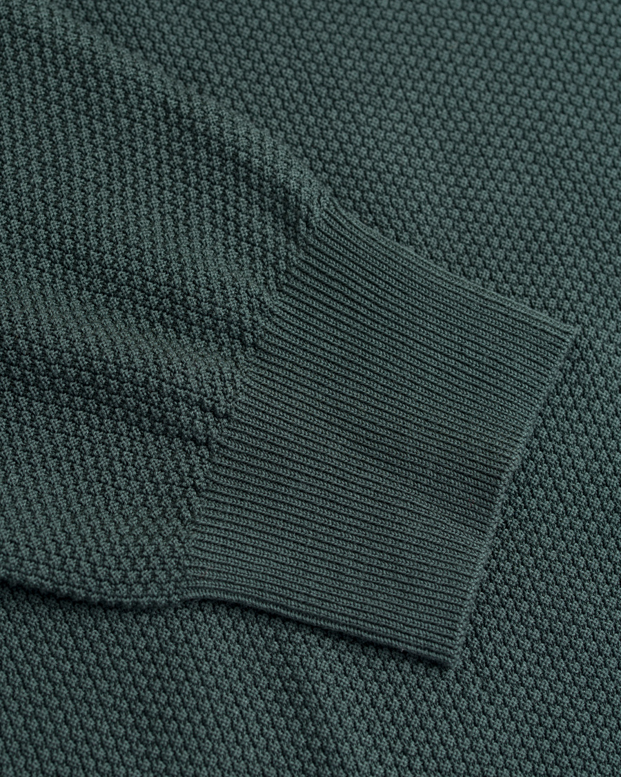 Herre | Trøjer | Tiger of Sweden | Matias Waffle Crew Neck Nobel Green