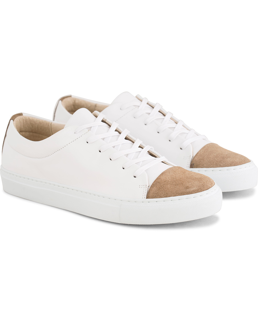 Herre | Morris Heritage Stratford Leather Toe Cap Shoes White | Morris Heritage | Stratford Leather Toe Cap Shoes White