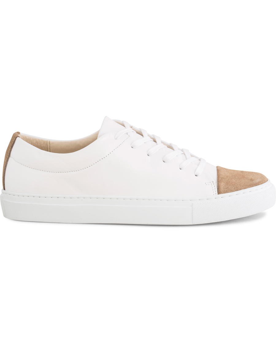 Herre | Morris Heritage Stratford Leather Toe Cap Shoes White | Morris Heritage | Stratford Leather Toe Cap Shoes White