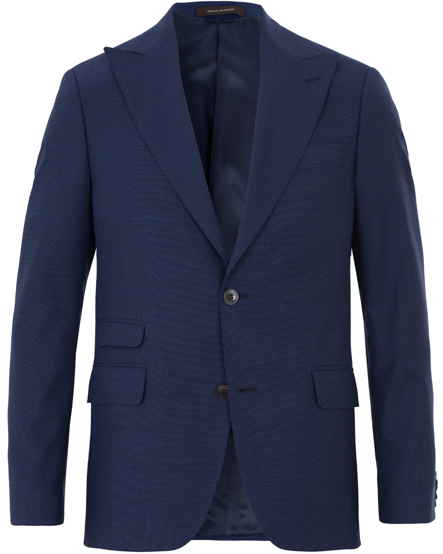 Herre | Jakkesæt | Oscar Jacobson | Elmer Peak Lapel Suit Blue