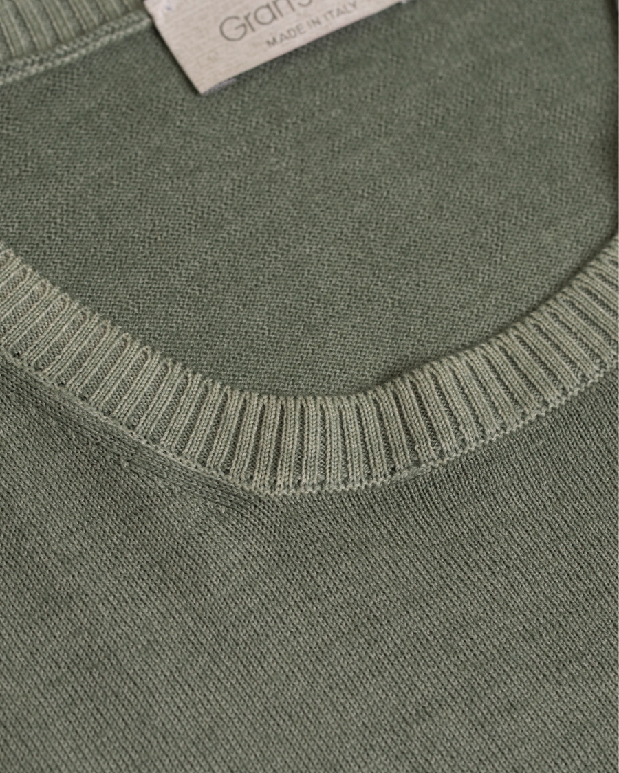 Herre | Trøjer | Gran Sasso | Merino Vintage Fashion Fit Pullover Green