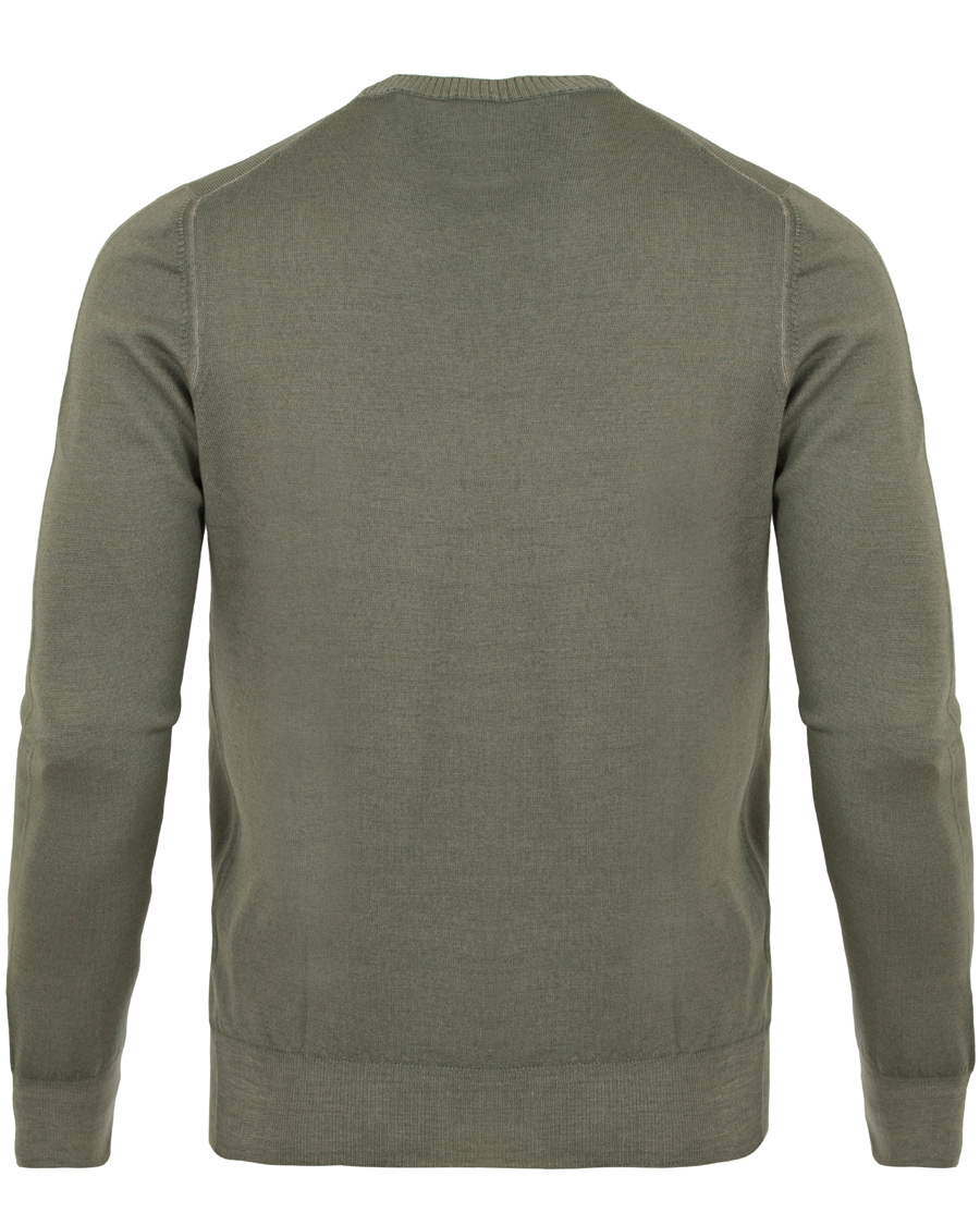 Herre | Trøjer | Gran Sasso | Merino Vintage Fashion Fit Pullover Green