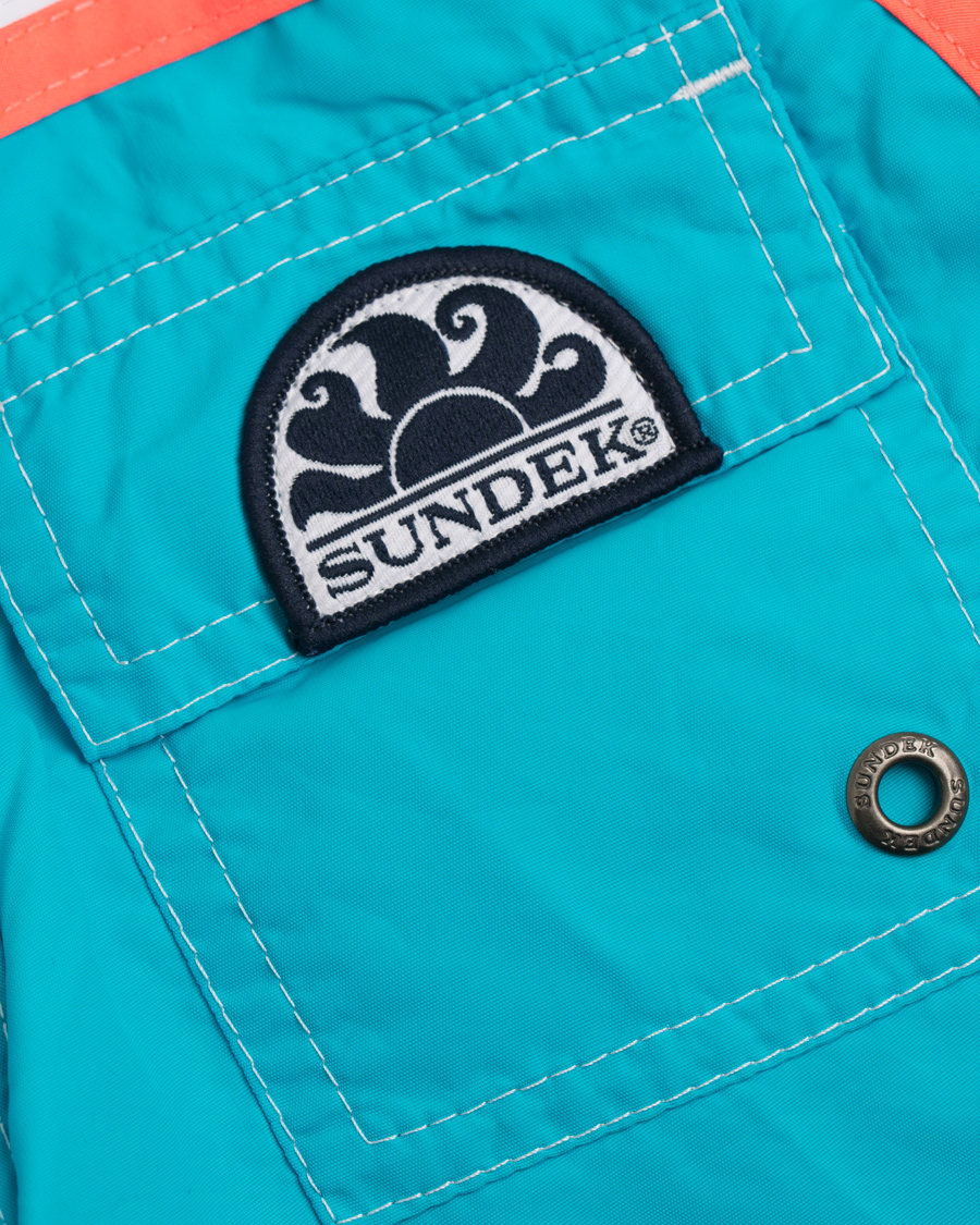 Herre | Badebukser | Sundek | Kid Rainbow Elastic Waistband Swim Shorts Light Blue