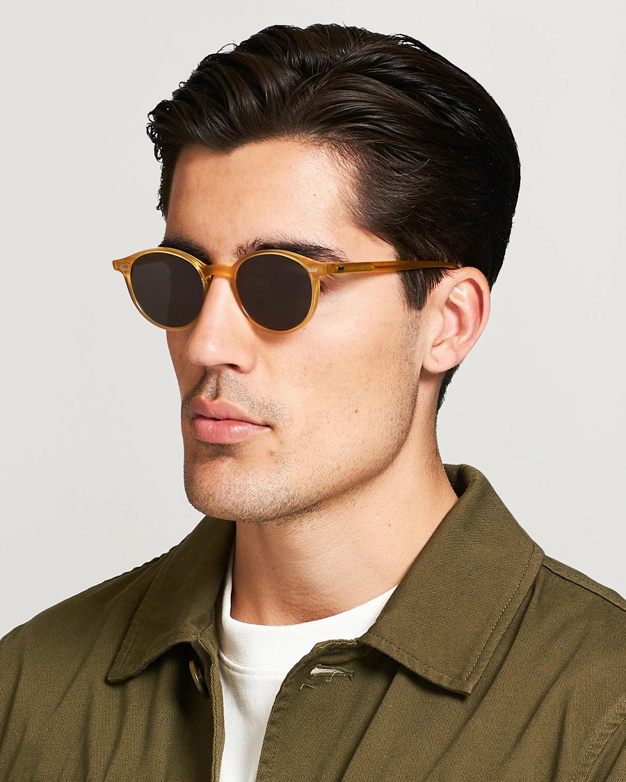 Herre | Runde solbriller | TBD Eyewear | Cran Sunglasses  Honey