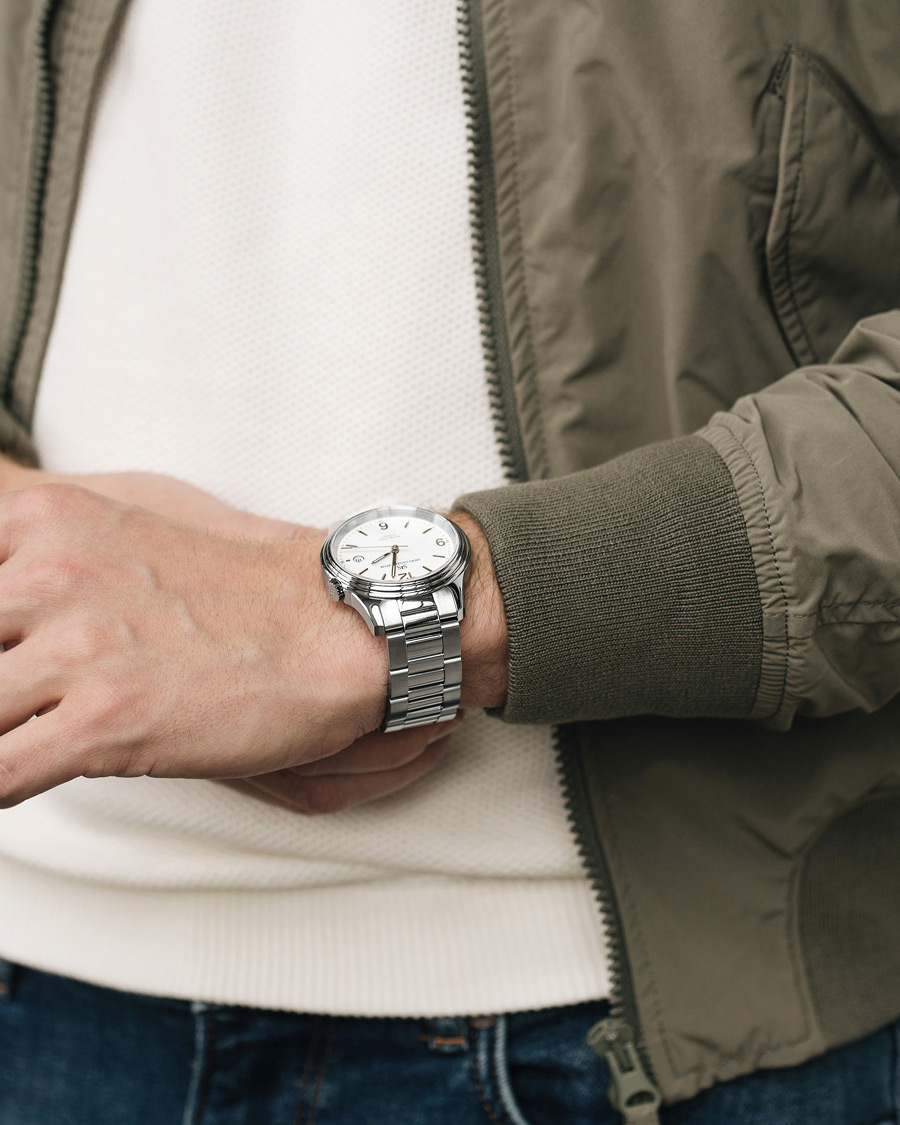 Herre | Sjöö Sandström Royal Steel Classic 41mm White and Steel | Sjöö Sandström | Royal Steel Classic 41mm White and Steel