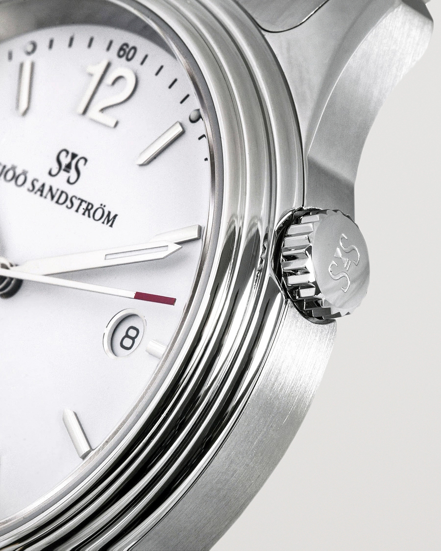 Herre | Sjöö Sandström Royal Steel Classic 41mm White and Steel | Sjöö Sandström | Royal Steel Classic 41mm White and Steel