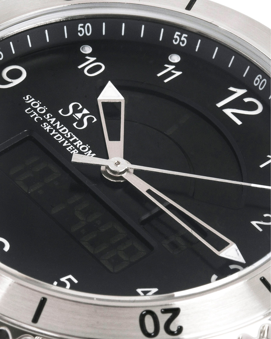Herre | Sjöö Sandström UTC Skydiver 44,2mm Black and Black Rubber | Sjöö Sandström | UTC Skydiver 44,2mm Black and Black Rubber
