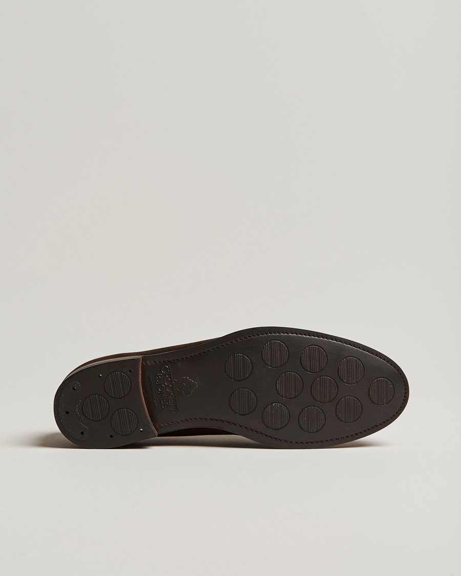 Herre | Loafers | Crockett & Jones | Harvard City Sole Dark Brown Suede