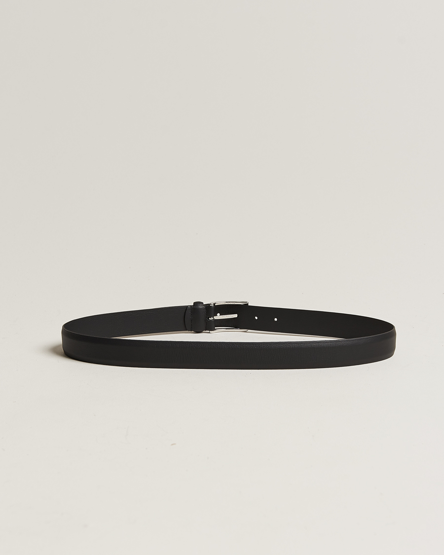 Herre | Bælter | Anderson's | Double Nappa Calf 3 cm Belt Black