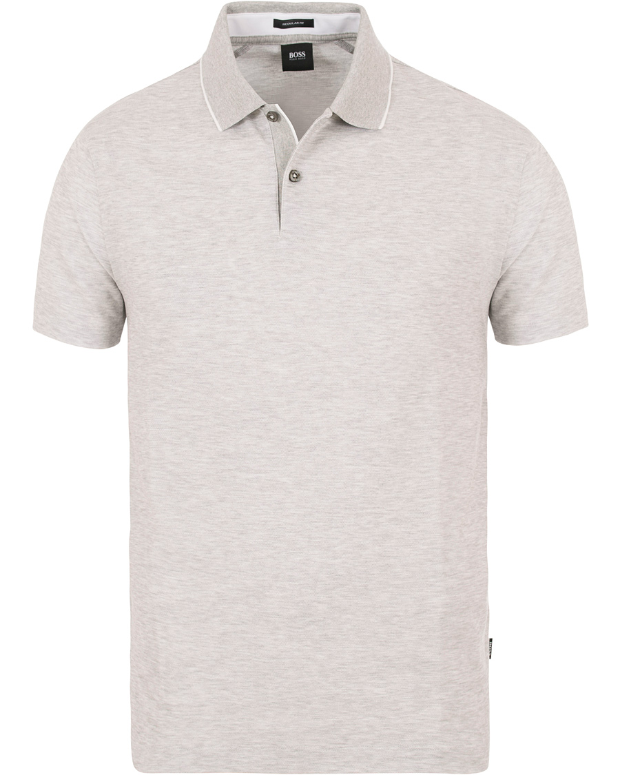 Herre | Polotrøjer | BOSS BLACK | BOSS Piket Polo Grey Melange