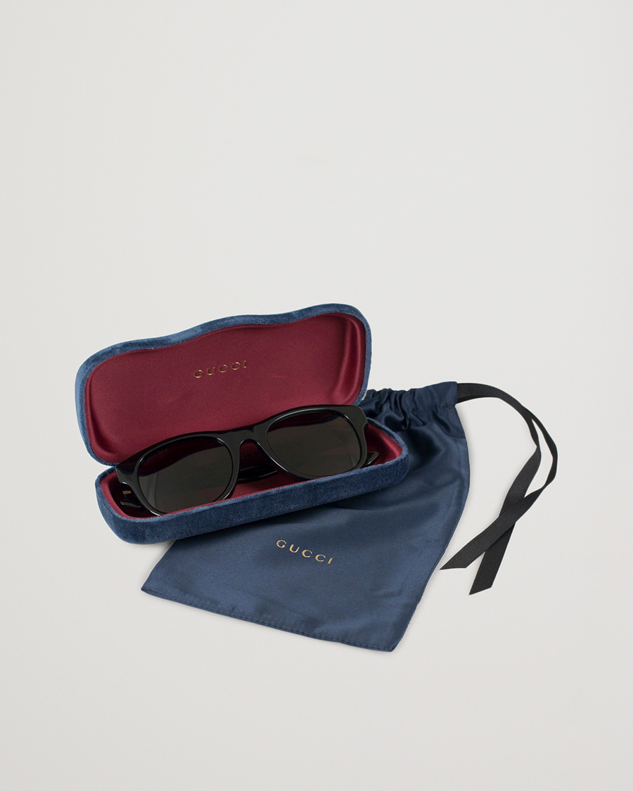 Herre | Gucci GG0003S Sunglasses Black/Green/Grey | Gucci | GG0003S Sunglasses Black/Green/Grey