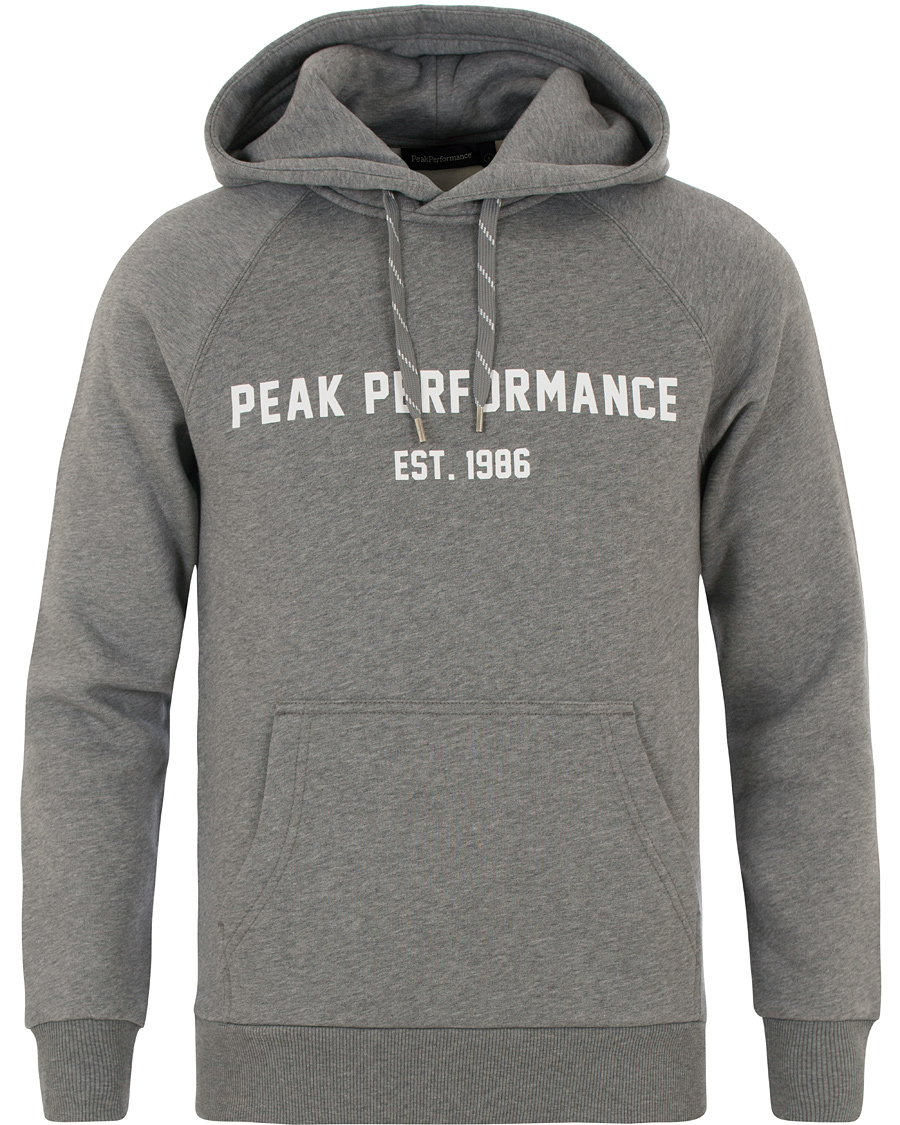 Peak Performance Logo Hoodie Grey CareOfCarl