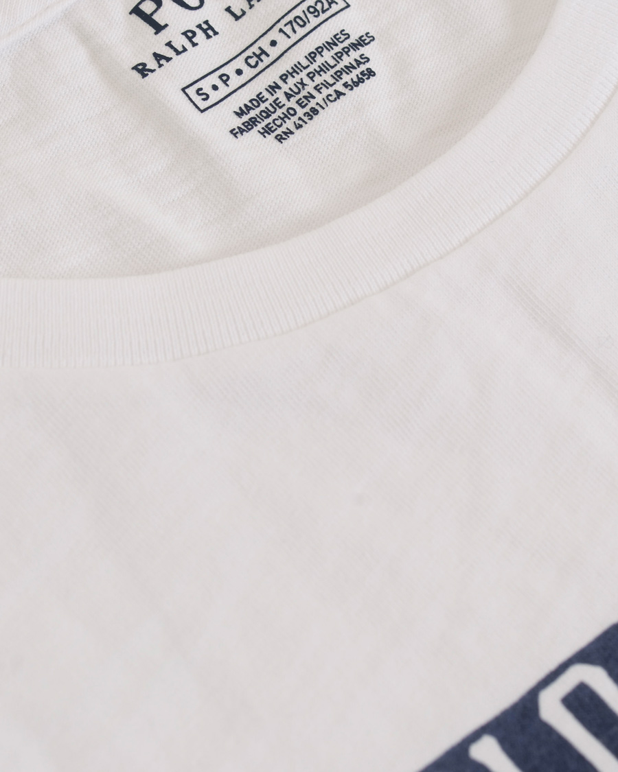 Herre | T-Shirts | Polo Ralph Lauren | American Flag Print Crew Neck Tee White