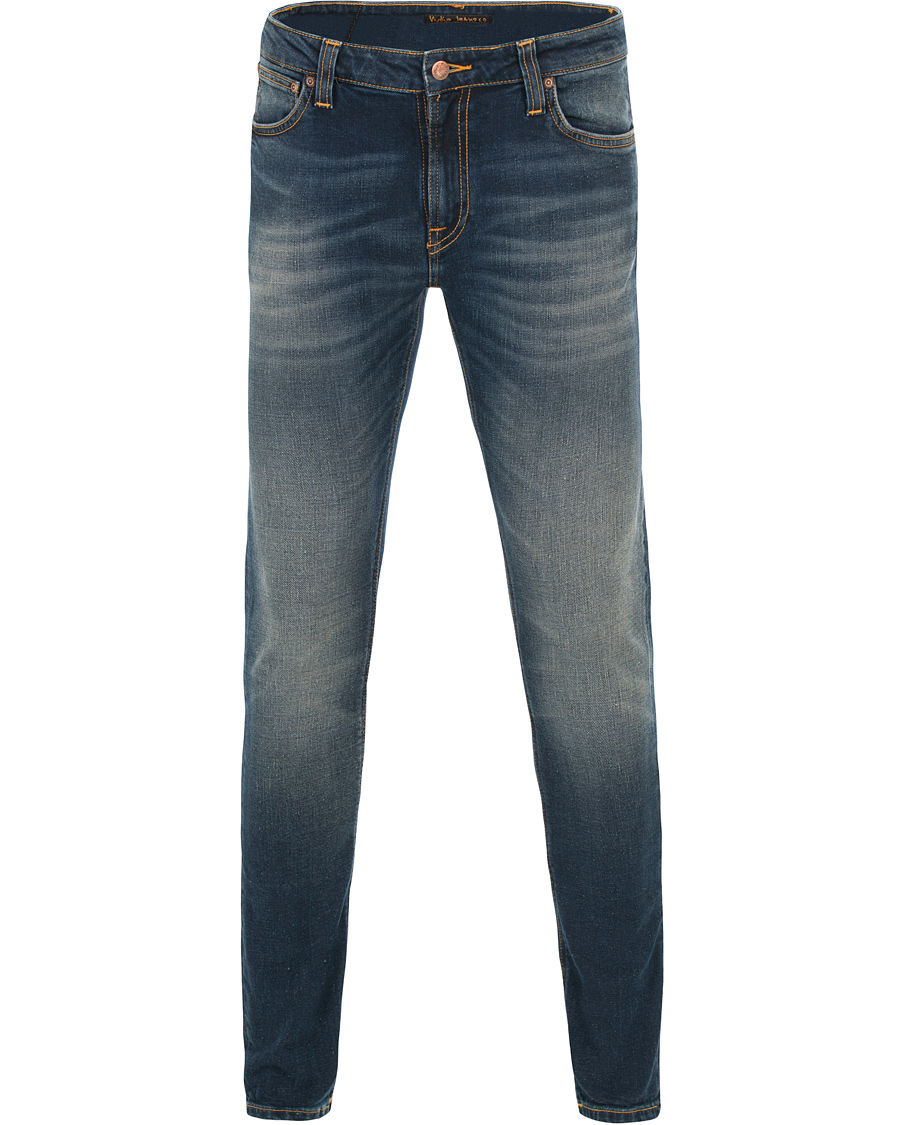 Herre | Jeans | Nudie Jeans | Skinny Lin Organic Slim Fit Stretch Jeans D Indigo