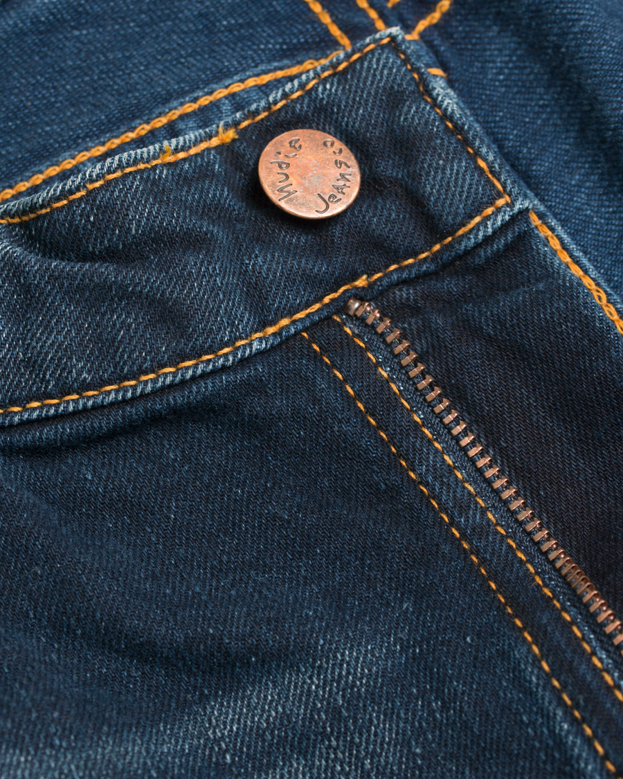 Herre | Jeans | Nudie Jeans | Skinny Lin Organic Slim Fit Stretch Jeans D Indigo