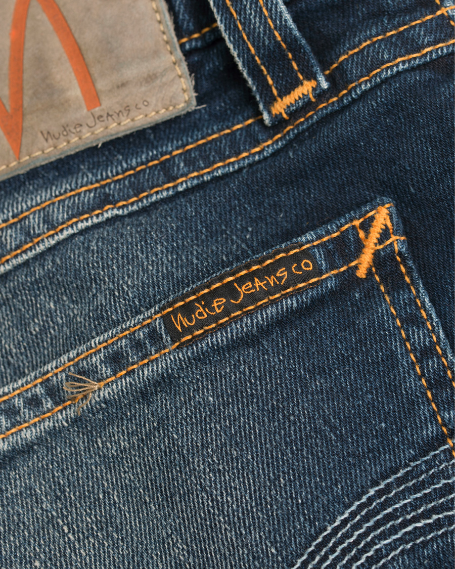 Herre | Jeans | Nudie Jeans | Skinny Lin Organic Slim Fit Stretch Jeans D Indigo
