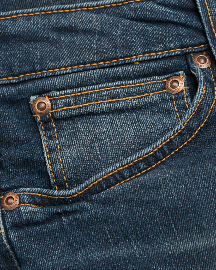 Herre | Jeans | Nudie Jeans | Skinny Lin Organic Slim Fit Stretch Jeans D Indigo