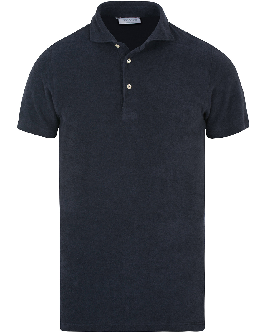 Herre | Polotrøjer | Gran Sasso | Velour Polo Navy