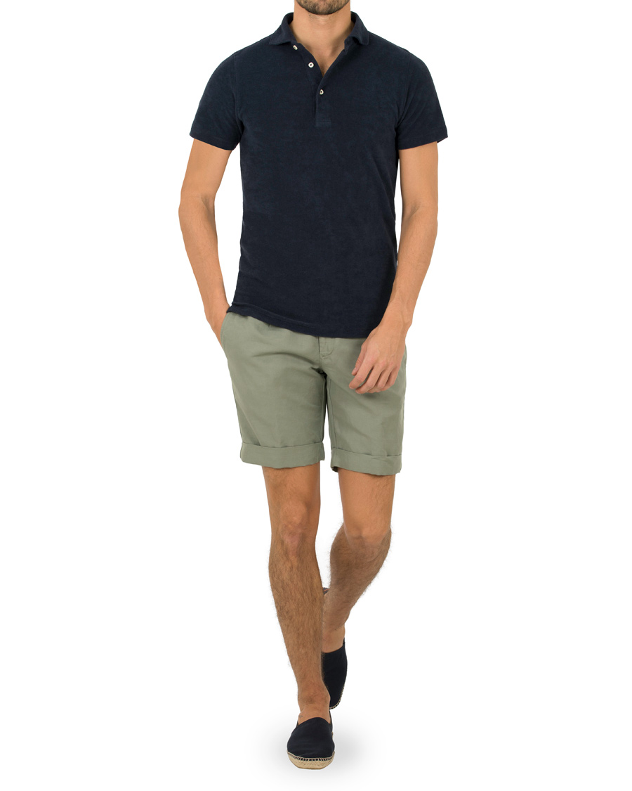 Herre | Polotrøjer | Gran Sasso | Velour Polo Navy