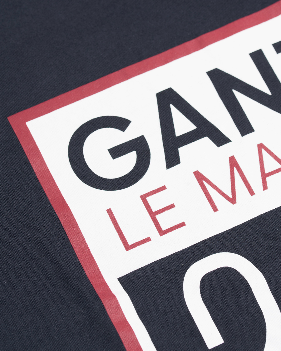 Herre | T-Shirts | GANT | Le Mans Shield Tee Evening Blue