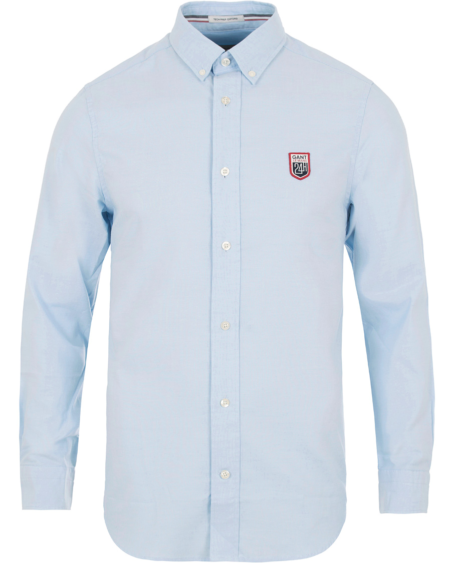 Herre | Skjorter | GANT | Le Mans Fitted Body Tech Prep Shirt Capri Blue