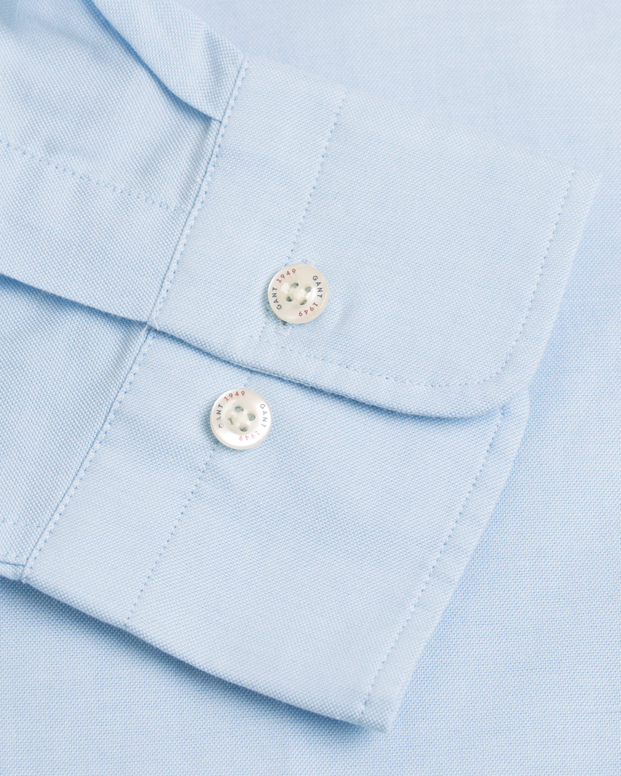 Herre | Skjorter | GANT | Le Mans Fitted Body Tech Prep Shirt Capri Blue