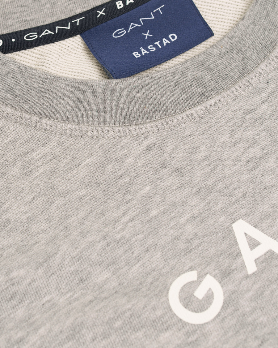 Herre | Trøjer | GANT | Båstad Crew Neck Sweatshirt Grey Melange