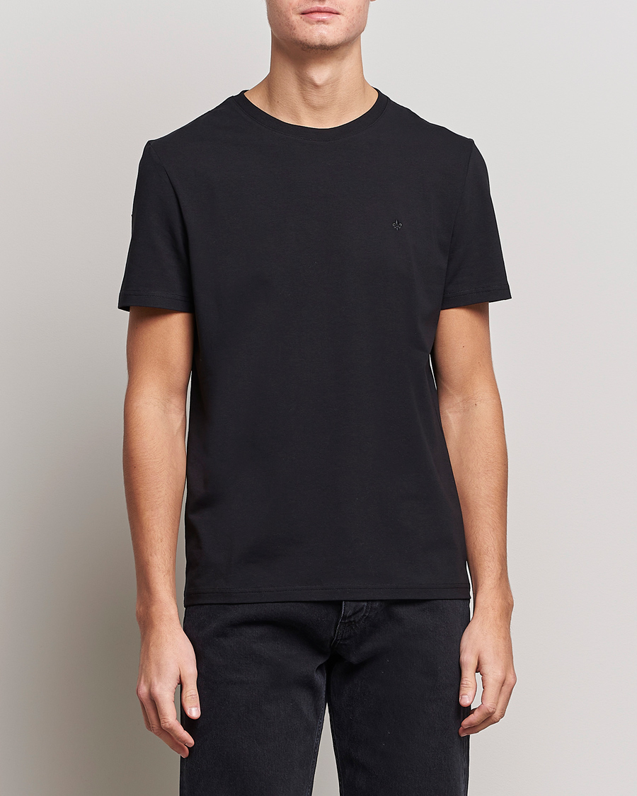 Herre | Kortærmede t-shirts | Morris | James Crew Neck Tee Black