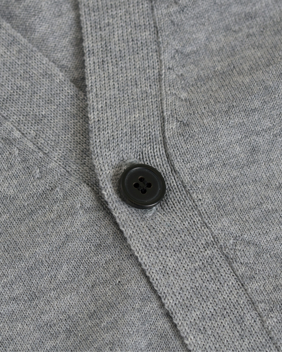 Herre | Trøjer | AMI | Cardigan Broderie Grey
