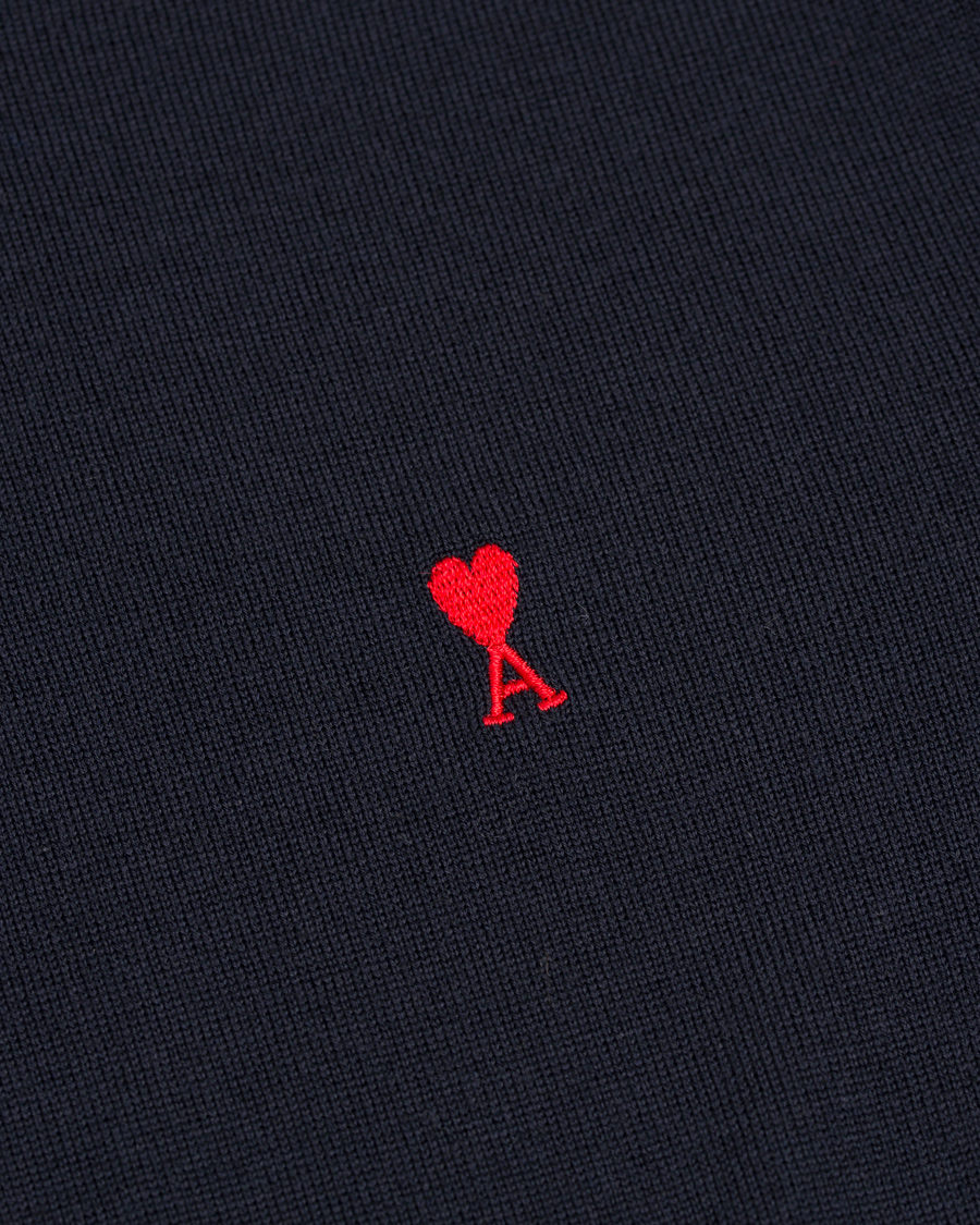 Herre | Trøjer | AMI | Crew Neck Logo Sweater Navy