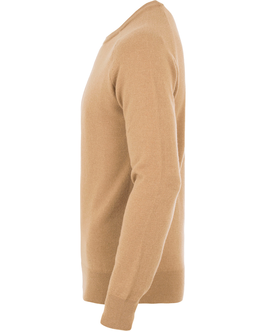 Herre | Trøjer | AMI | Crew Neck Knitted Sweater Camel
