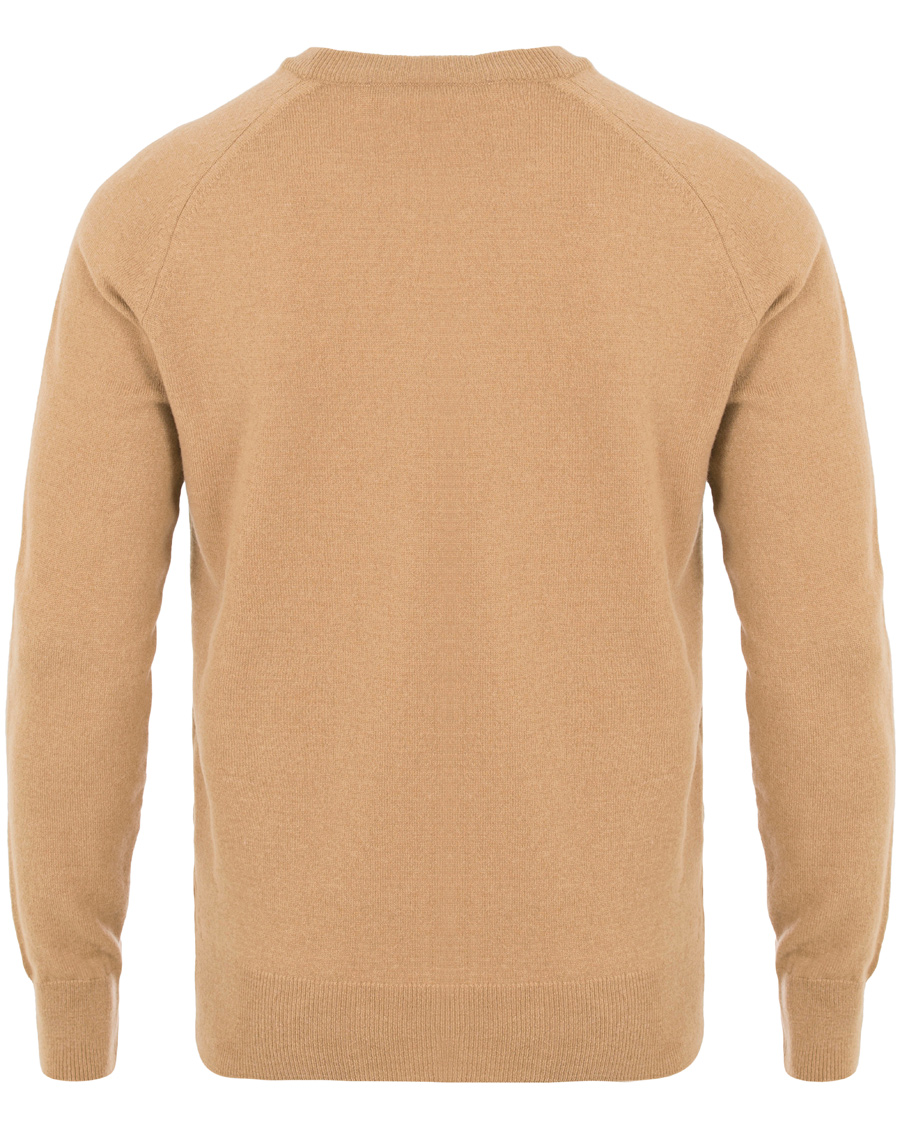 Herre | Trøjer | AMI | Crew Neck Knitted Sweater Camel