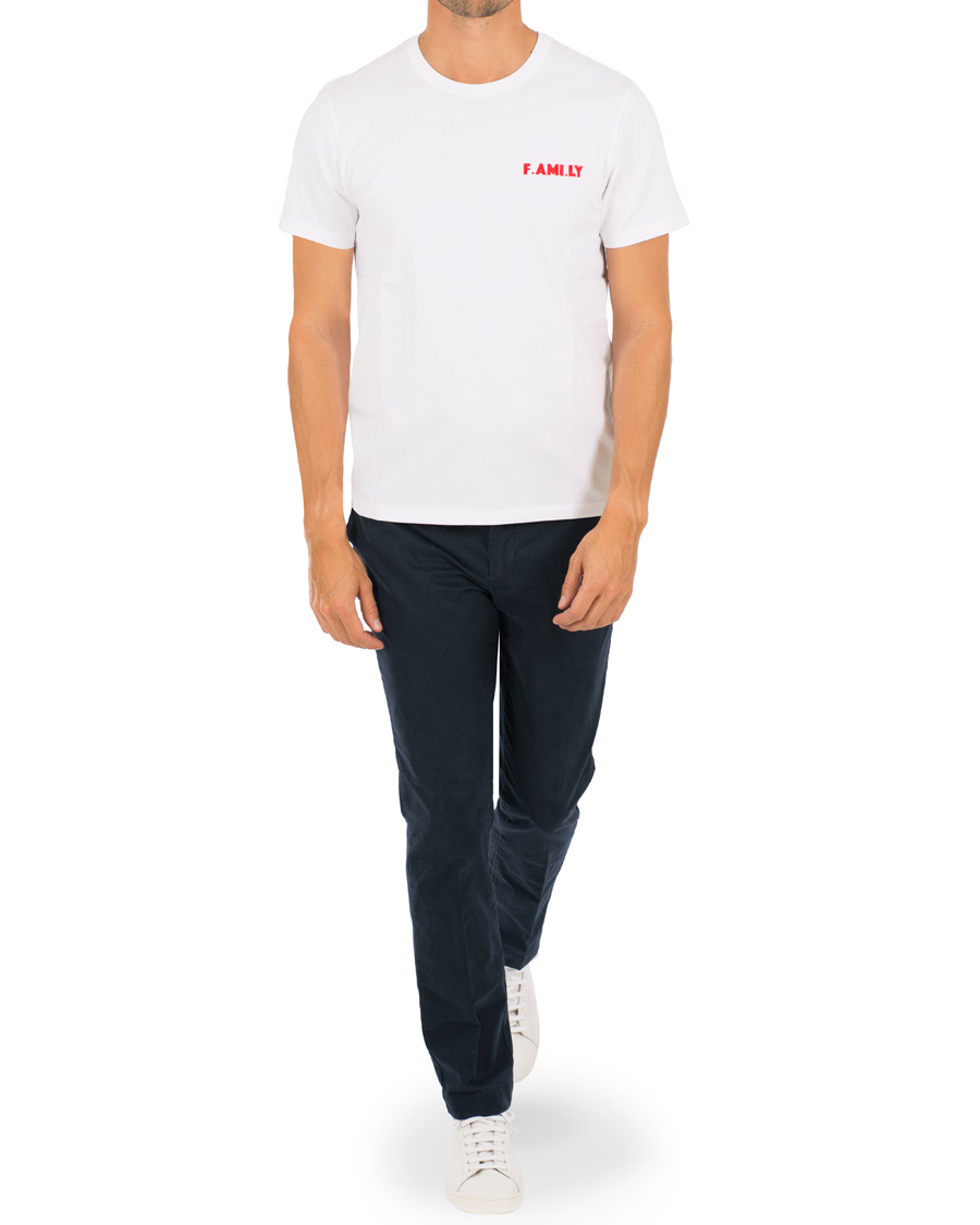 Herre | T-Shirts | AMI | F.A M I.LY Crew Neck T-Shirt White
