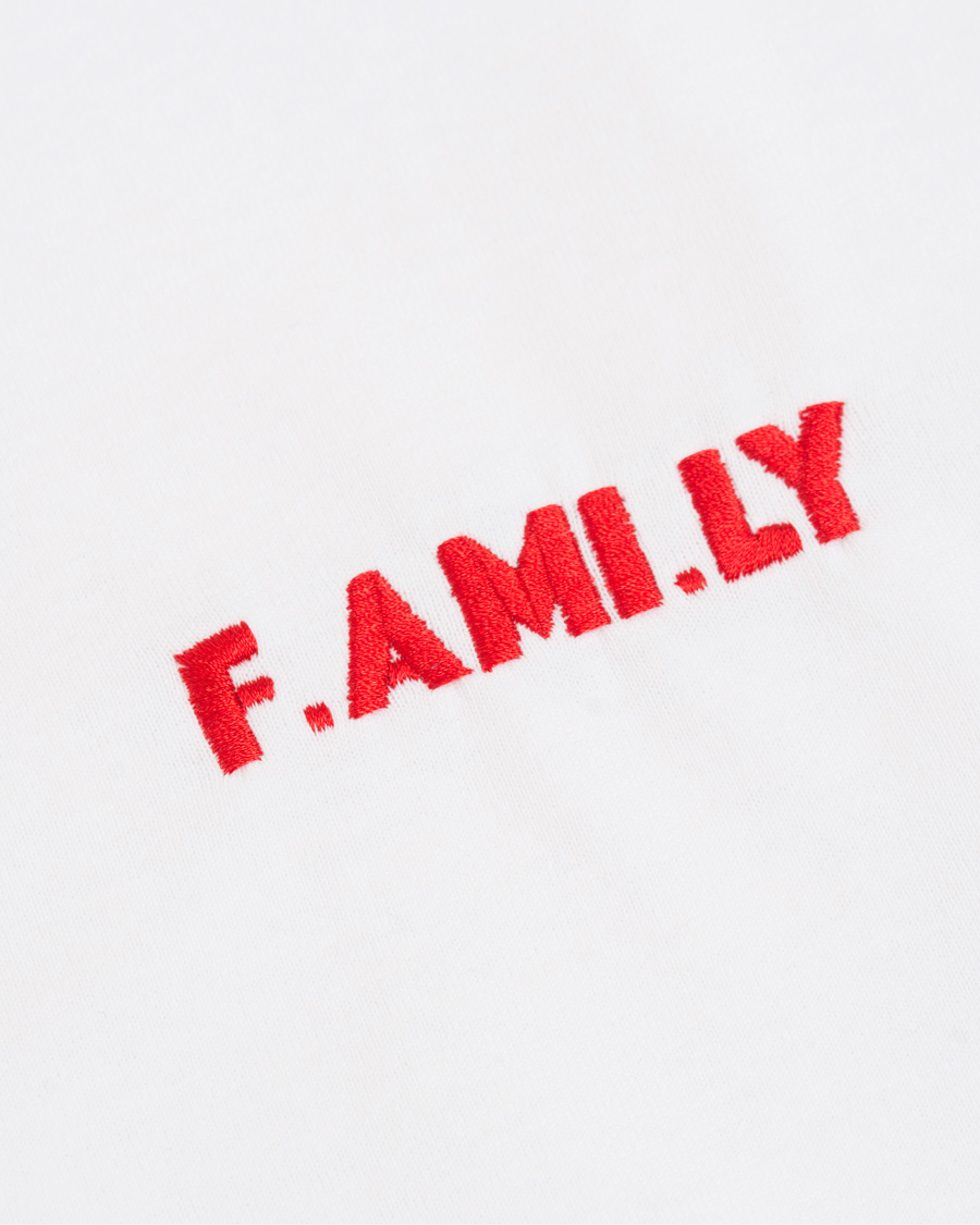 Herre | T-Shirts | AMI | F.A M I.LY Crew Neck T-Shirt White