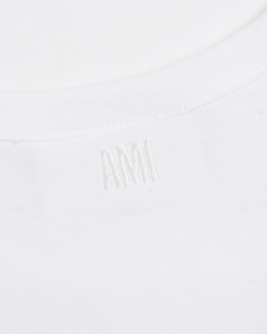 Herre | T-Shirts | AMI | F.A M I.LY Crew Neck T-Shirt White