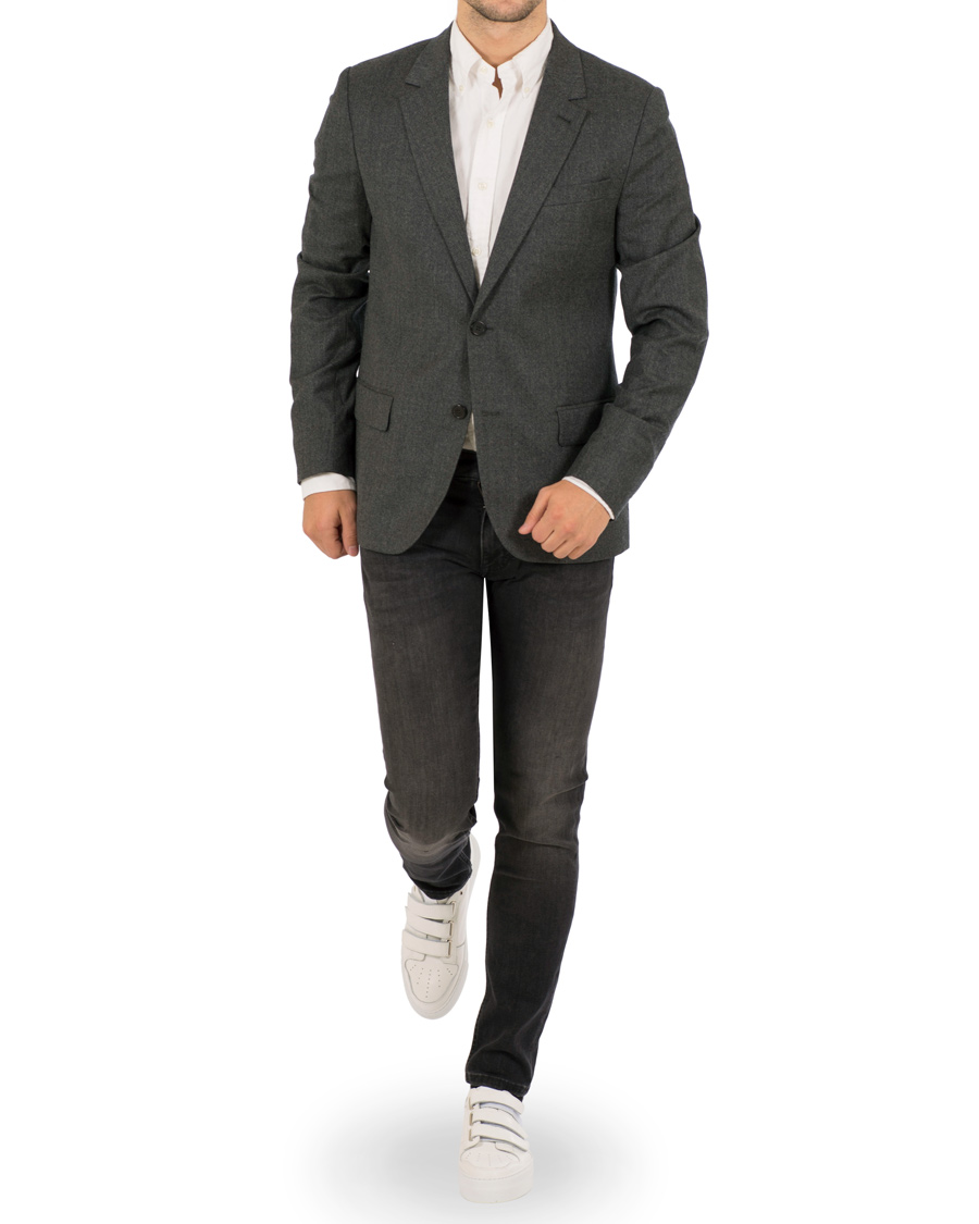 Herre | Blazere & jakker | AMI | Unlined Wool Jacket Anthracite