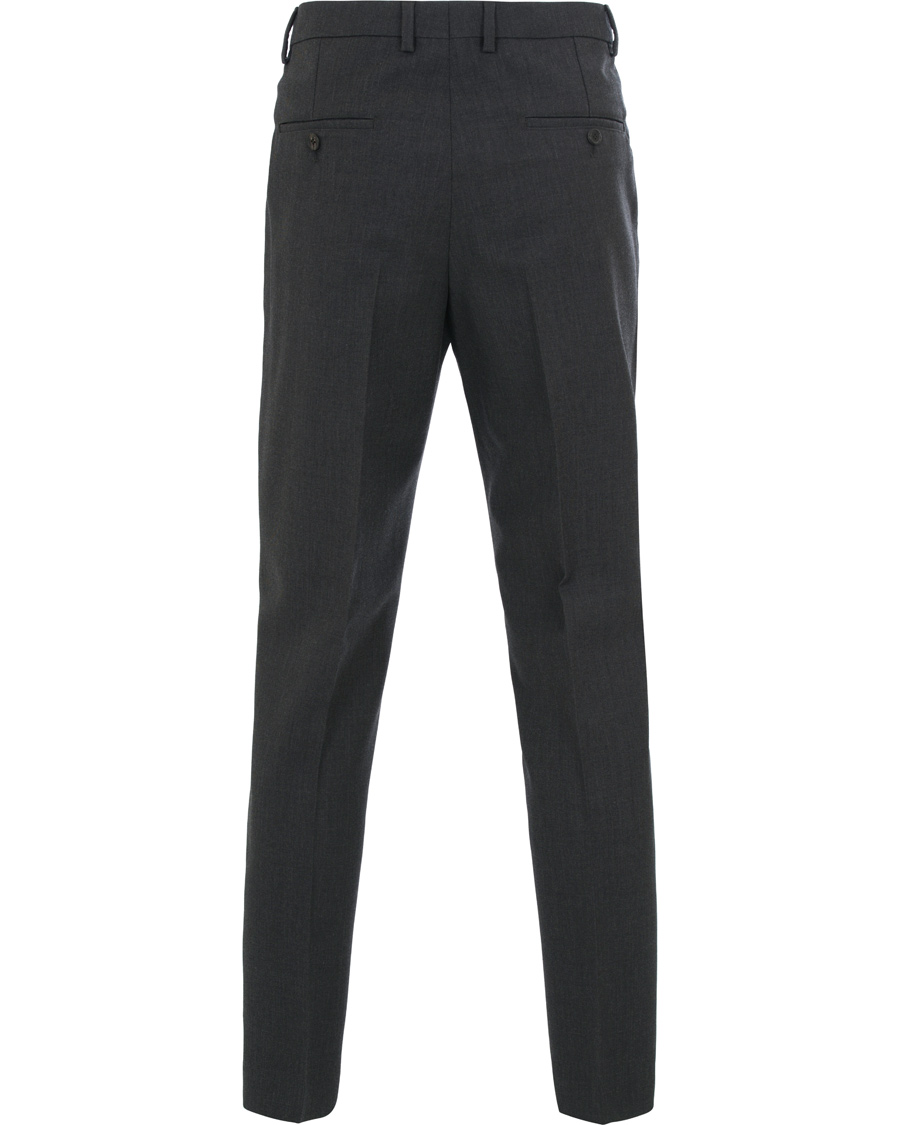 Herre | Bukser | AMI | Carrot Fit Turn Up Trousers Grey