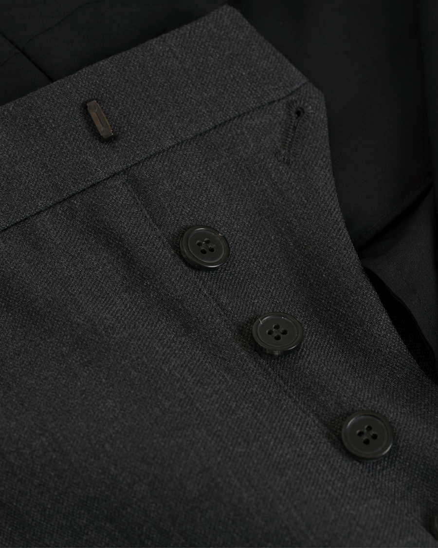 Herre | Bukser | AMI | Carrot Fit Turn Up Trousers Grey