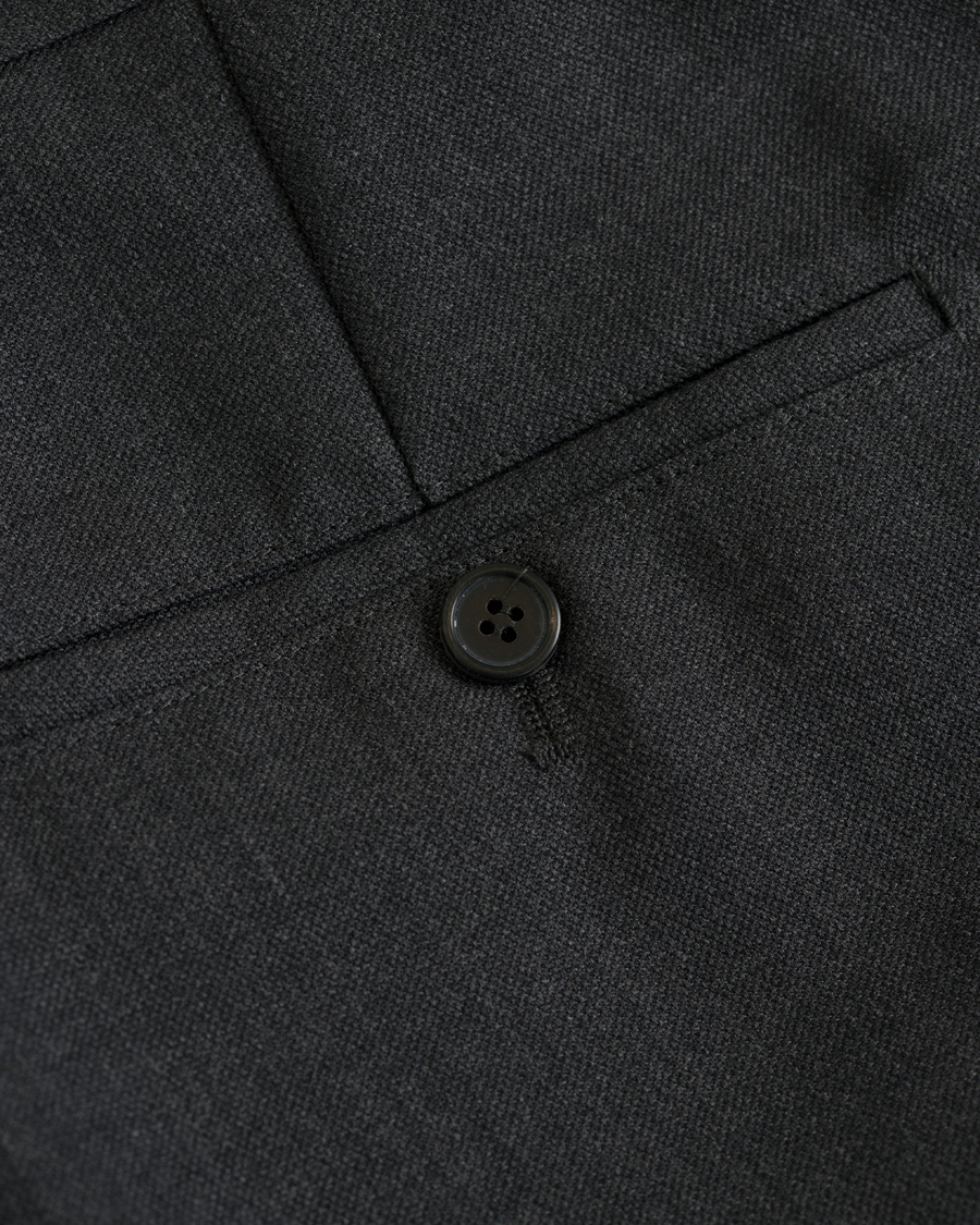 Herre | Bukser | AMI | Carrot Fit Turn Up Trousers Grey