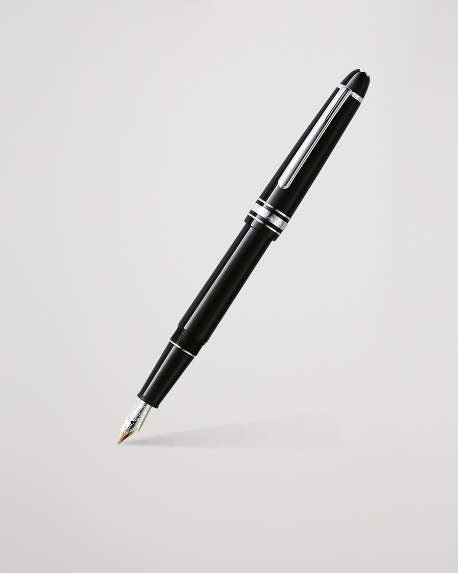 Herre | Penne | Montblanc | 145 Classique Meisterstück F Fountain Pen Platinum Line