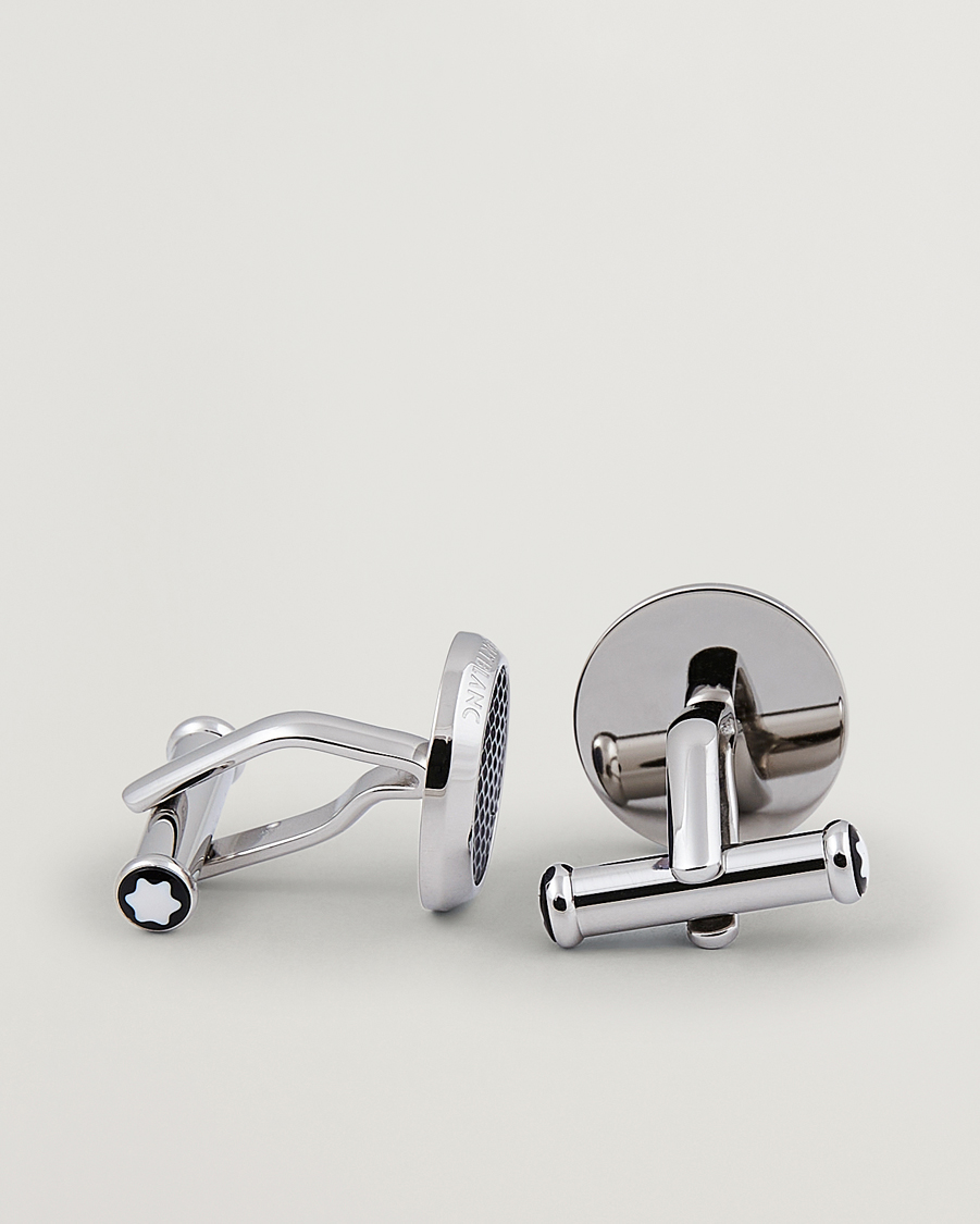 Herre |  | Montblanc | Steel Meisterstück Cuff Links Blue