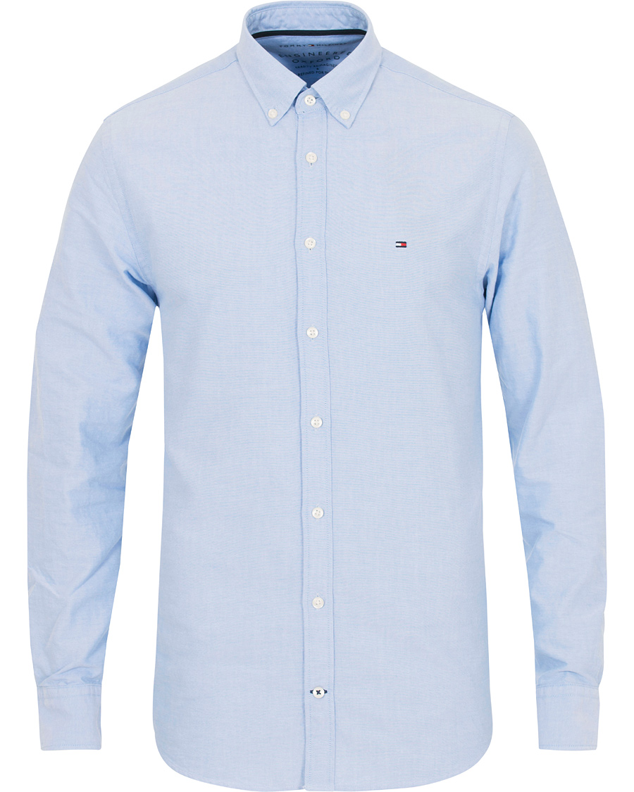 Herre | Skjorter | Tommy Hilfiger | New York Fit Engineered Oxford Shirt Blue