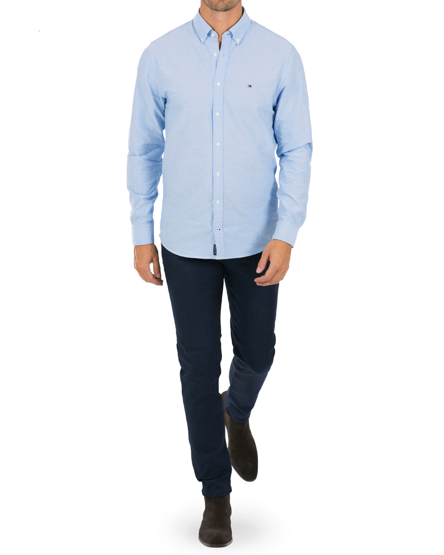 Herre | Skjorter | Tommy Hilfiger | New York Fit Engineered Oxford Shirt Blue