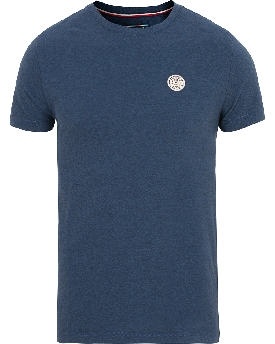 Herre | T-Shirts | Tommy Hilfiger | Pando Crew Neck Tee Estate Blue
