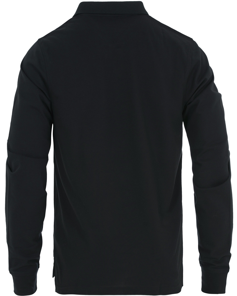 Herre | Trøjer | Tommy Hilfiger | Luxury Slim Fit Long Sleeve Polo Flag Black