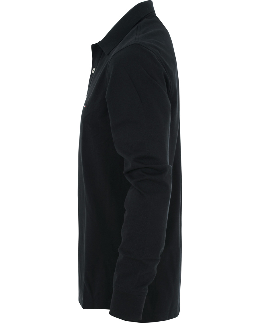 Herre | Trøjer | Tommy Hilfiger | Luxury Slim Fit Long Sleeve Polo Flag Black