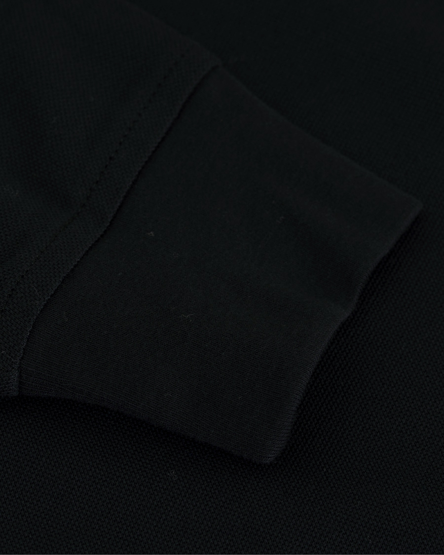 Herre | Trøjer | Tommy Hilfiger | Luxury Slim Fit Long Sleeve Polo Flag Black