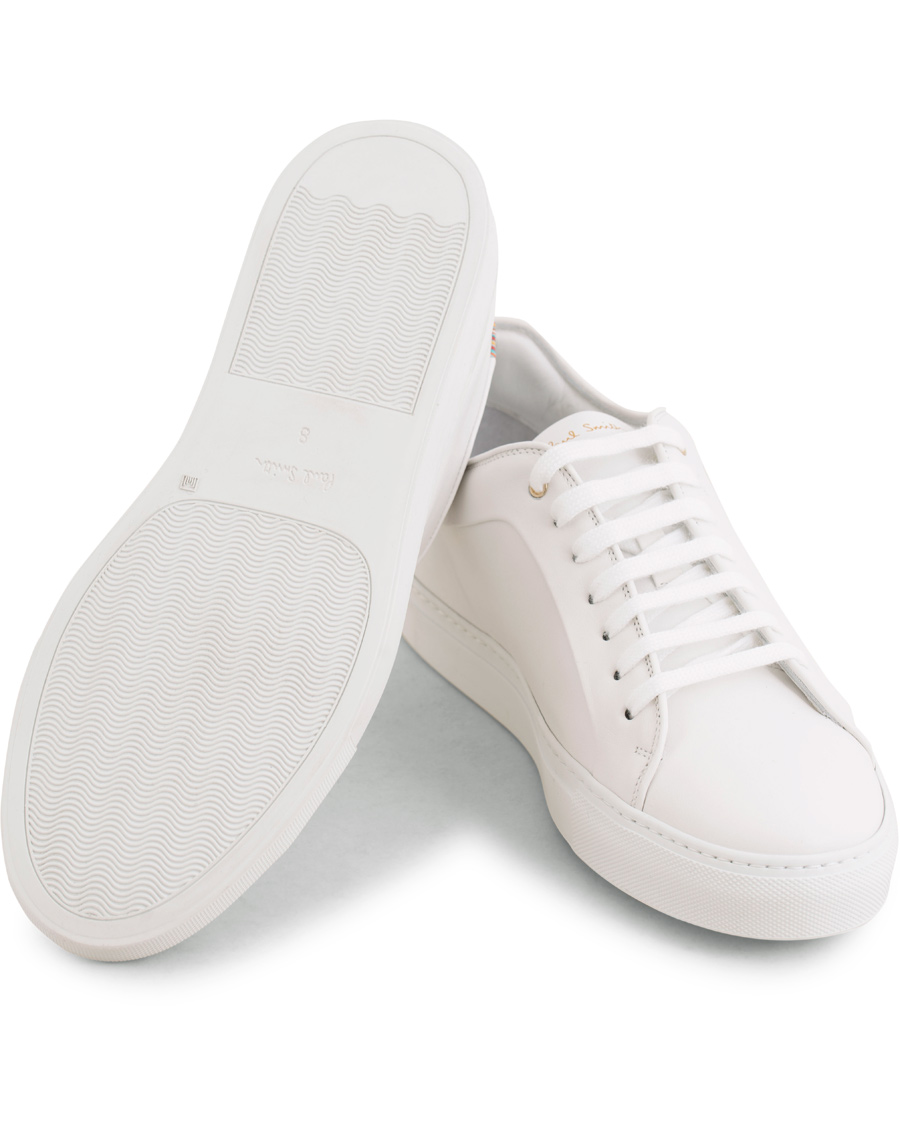 Herre | Paul Smith Basso Leather Sneaker White/Multi Stripe | Paul Smith | Basso Leather Sneaker White/Multi Stripe