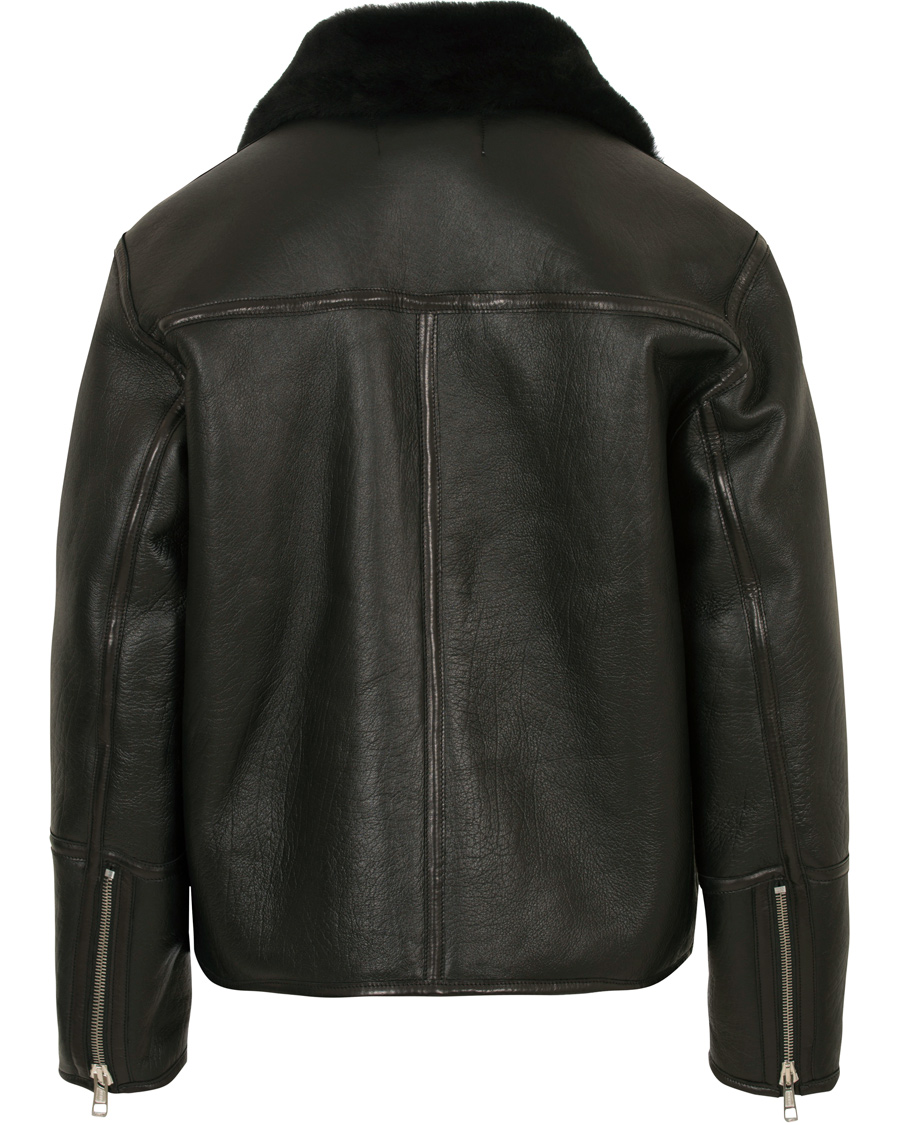 Herre | Jakker | Our Legacy | Flight Jacket Black Shearling